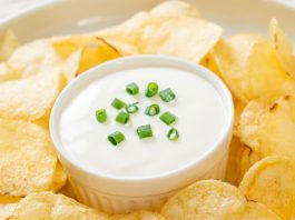 potato chip and dip pictured