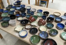 finished glazed bowls